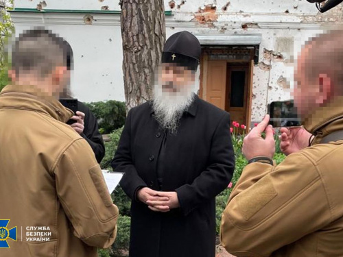 СБУ повідомила про підозру митрополиту Святогірської лаври, який розкрив розташування блокпостів ЗСУ