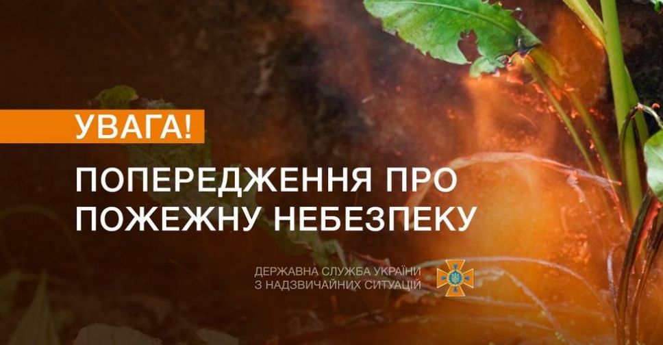 Вихідними в Україні очікується висока ймовірність виникнення пожеж - ДСНС