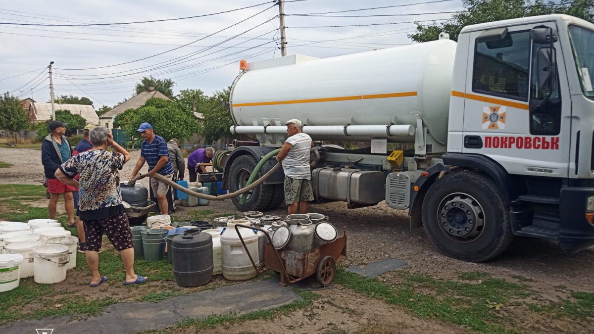 Графік підвозу питної води в Покровську 2 жовтня