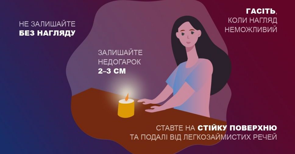 Як безпечно користуватись свічками