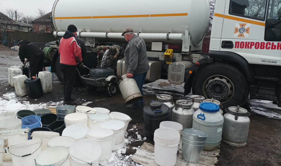 Про підвіз питної та технічної води в Покровську та громаді 26 січня