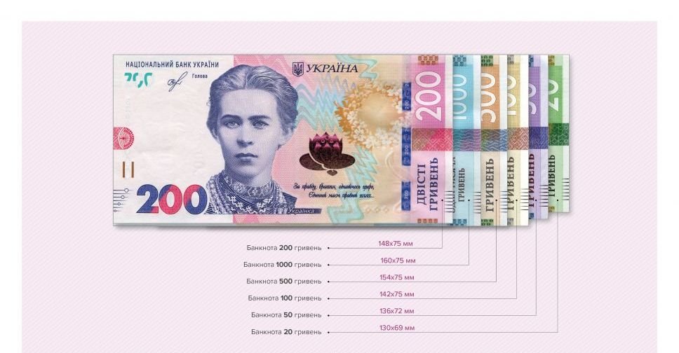 З 25 лютого в Україні вводиться в обіг нова 200-гривнева банкнота