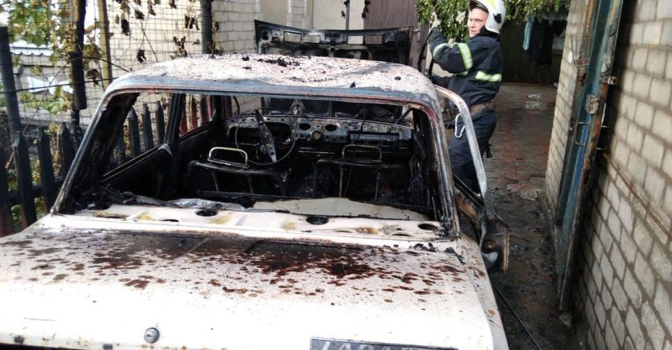Рятувальники Добропільського гарнізону гасили легковий автомобіль