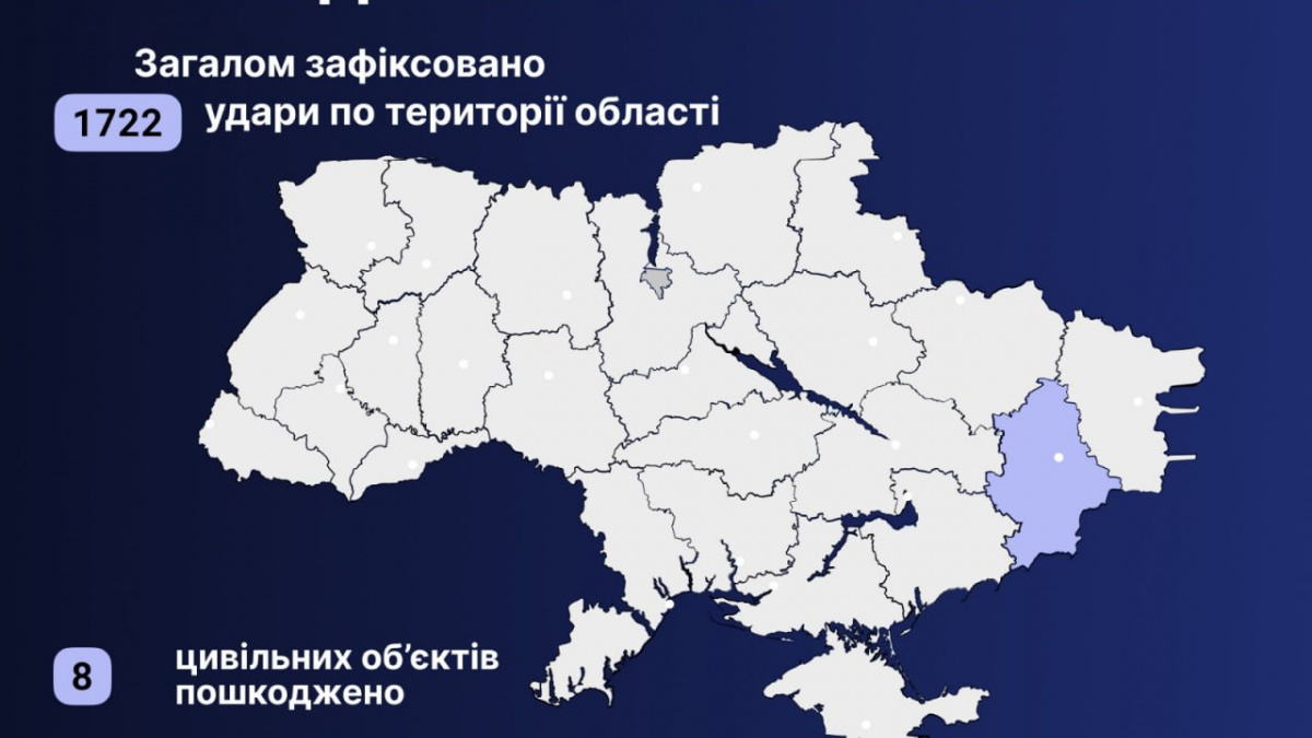 Унаслідок обстрілів Донеччини є поранений