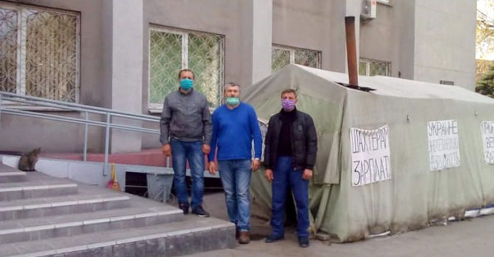Акция протеста шахтеров «Краснолиманской» в Покровске продолжается больше двух месяцев
