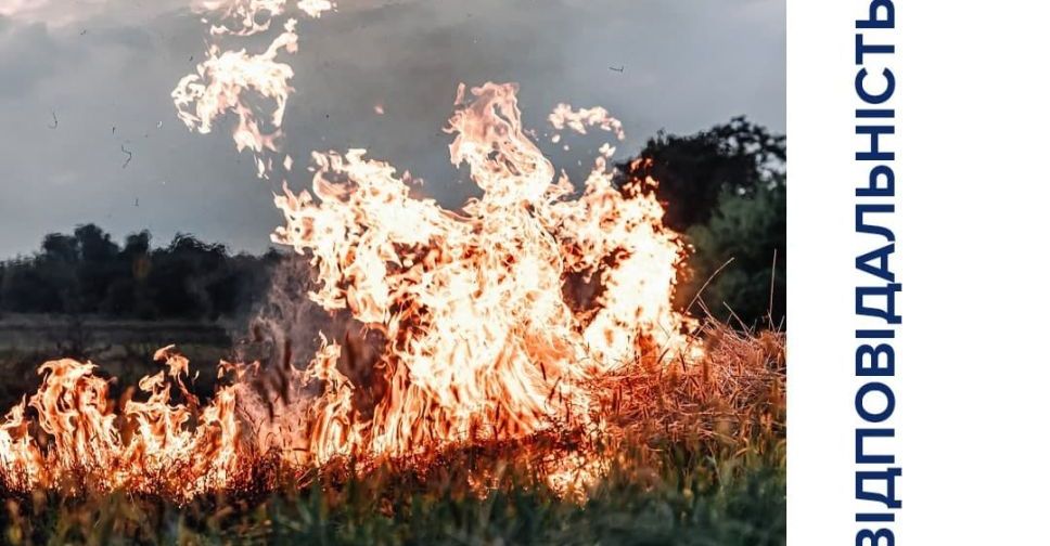 Патрульна поліція – про заборону спалювання залишків рослинності