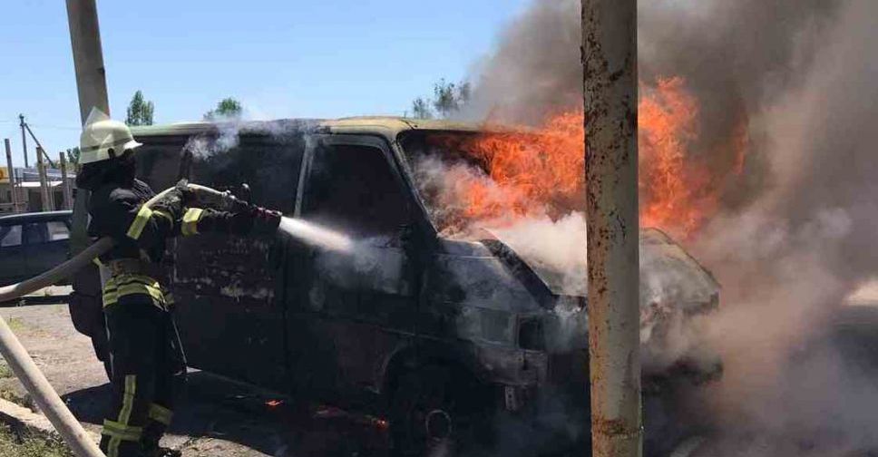 На Донеччині вогнеборці ліквідували пожежу вантажного автомобіля