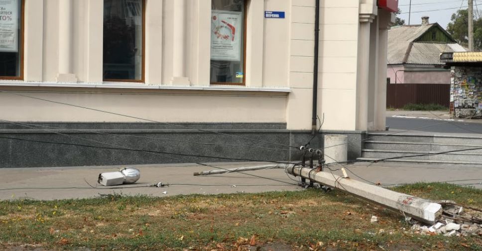 В центре Покровска в результате ДТП сбита электроопора