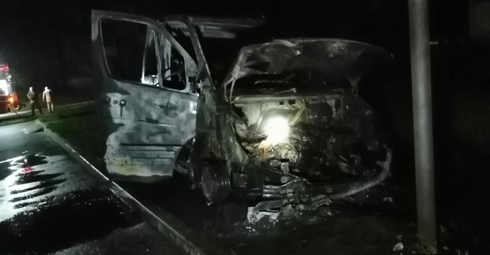 Ночью в Покровске горел грузовой автомобиль