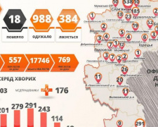 COVID-19 на Донеччині за останню добу: 5 смертей, 88 нових випадків, один з них - у Покровську