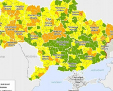 Нове епідемічне районування - Покровськ і Мирноград в помаранчевій зоні