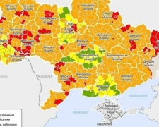 В Украине обновили эпидемические зоны. Покровск и Мирноград остались в «оранжевой»