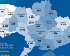 В Украине зафиксировано более 900 случаев коронавируса за сутки