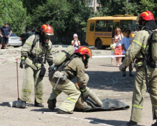 В Мирнограде соревновались спасатели со всей Донецкой области