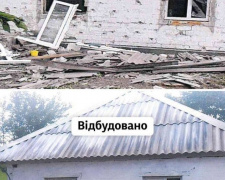 У Чаплиному залізничники відновили пошкоджені вибухом будинки