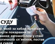 За керування автівкою «під кайфом» та спробу дати хабар поліцейським водій з Добропільського району заплатить штраф