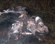 В Мирнограде сгорел скутер