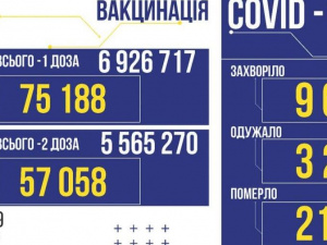 В Україні за вчора виявили 9 666 заражених коронавірусом