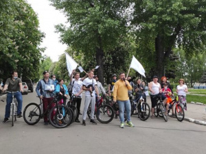 В Покровске прошел велопробег к 100-летию ДонНТУ