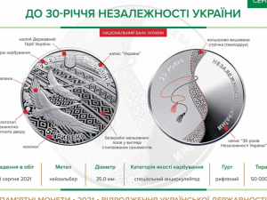В Украине вводят новую монету ко Дню Независимости