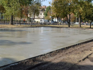 В Покровске подготовлена основа для будущего скейт-парка от компании «Донецксталь»
