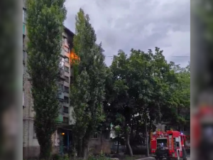 В Покровске горела квартира в микрорайоне «Шахтерский»