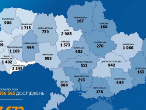 За добу в Україні підтверджено 468 нових випадків зараження COVID-19