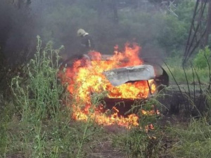 У Мирнограді горіла автівка