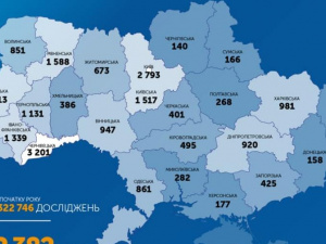 +477 за добу: кількість виявлених в Україні випадків коронавірусу сягла 22382