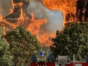 Вогонь знищив Свято-Петропавліський храм у Лимані