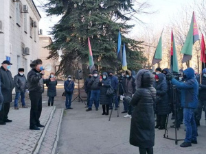В Мирнограде второй день протестуют горняки