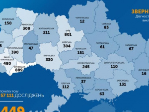 В Україні 5449 випадків COVID-19
