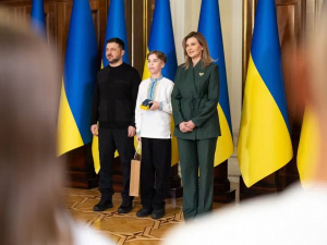 Учень з Покровська Нікіта Литвин отримав від президента України почесну відзнаку