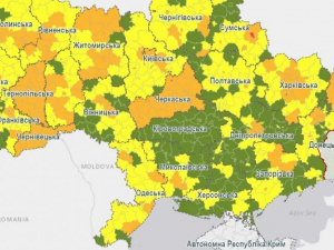 В Украине изменилось эпидемическое зонирование: Покровск и Мирноград в «оранжевой» зоне