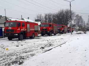 В Мирнограде горел магазин – подробности от спасателей