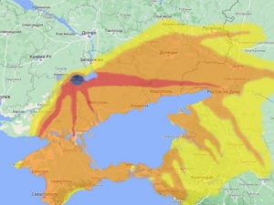 Куди рухатиметься радіаційна хмара у разі аварії на Запорізькій АЕС