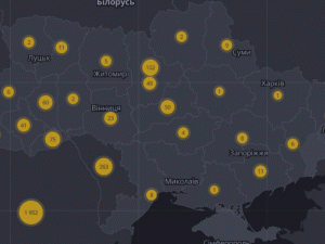 РНБО розробила карту поширення коронавірусу Україною та світом