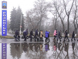 Шахтеры Родинского, Мирнограда и Селидово поддержали всеукраинскую акцию протеста