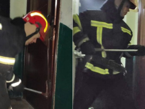 В Мирнограде спасатели открыли дверь квартиры, но никого не нашли