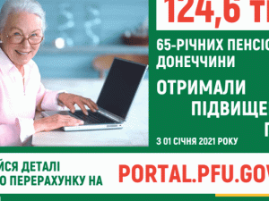 На Донеччині майже 125 тисяч пенсіонерів отримали підвищення пенсій