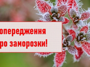 Увага! Попередження про заморозки на Донеччині