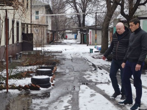Глава райгосадминистрации Андрей Бондаренко знакомится с ситуацией в громадах, вошедших в Покровский район