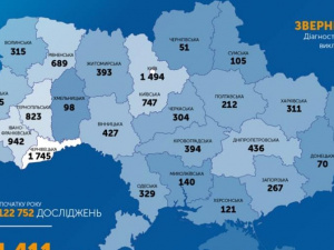 В Україні виявлено 550 нових випадків COVID-19