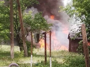 В Украинске дети устроили пожар