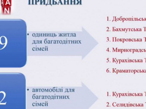 Для багатодітних сімей Покровського району придбають житло та автомобілі