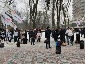 В Киеве продолжилась акция протеста предпринимателей