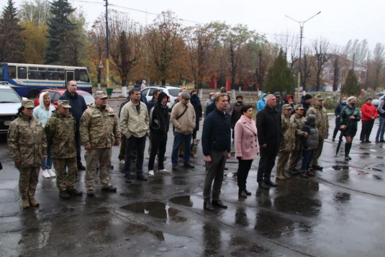 Урочистості до Дня захисників і захисниць України в Мирнограді