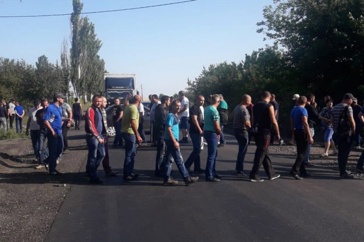 Шахтеры ГП «Селидовуголь» перекрыли дорогу Покровск – Курахово
