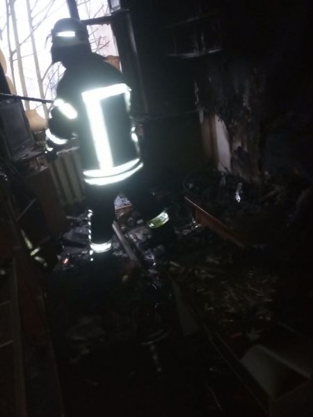 В Покровске при пожаре погиб хозяин квартиры