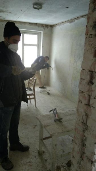 Бывшее общежитие реконструируют для административных учреждений Мирнограда
